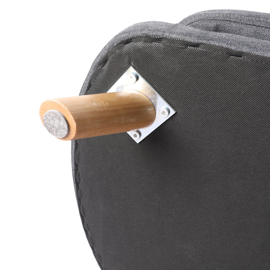 Pawzee 107cm Luxury Pet Sofa Chaise Lounge – Grey - Image 4